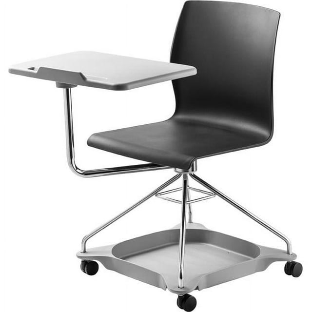 National Public Seating COGO-10 Chaise sur Go, Noir & Chrome