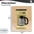 thumbnail image 4 of Stupell Industries Eclectic Disco Coffee Maker over Yellow White Framed Giclee Art, 24 x 30, by LISH Creative, 4 of 8