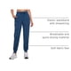 thumbnail image 4 of Pantalones CRZ YOGA Joggers para Mujer 72 cm Livianos con Bolsillos Azul Marino XL, 4 of 5