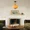 Yellow, variant on UEEYAC Eloise Scallop Milk Glass Semi-Flush Mount Pendant Ceiling Light