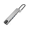 thumbnail image 2 of Estación acoplamiento ocho en tipo c Puerto red 100 M compatible con USB-C a Estación acoplamiento para lector tarjetas SD/TF RJ45 [reducción precio para modelos antiguos y plan reemplazo], 2 of 7