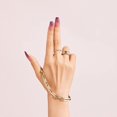 thumbnail image 1 of Uñas con diseño Glam en gel para dedos dorados (GD20), 1 of 1