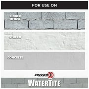 White, Zinsser WaterTite Matte General Purpose Waterproofing Paint- 369381, Gallon