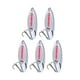 thumbnail image 3 of 5 Piezas Cucharas de Pesca perfecl Señuelos Cebos de Pesca de Fundición Larga Vertical de Metal 50g, 3 of 8
