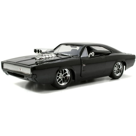 Jada Toys Fast & Furious 1970 Dodge Charger R/T Die-Cast Vehicle 1:24 Scale Glossy Black
