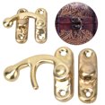 thumbnail image 4 of 30Pcs Small Box Latch Hasps Antique Right Latch Hook Hasp Retro Style Iron Latch Hook Hasp for Jewelry Gift Replacement Screws Antique Right Latch Hook Hasp, 4 of 7