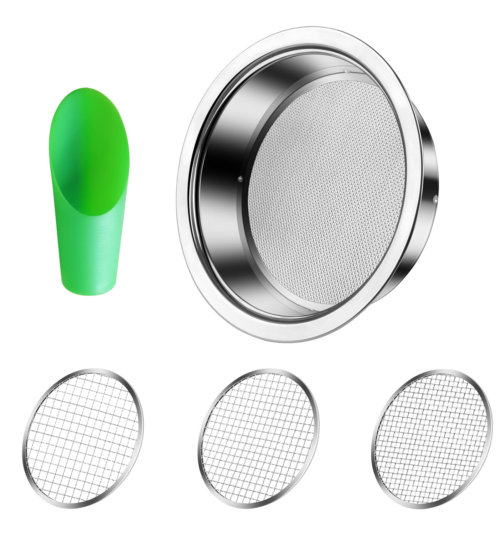 Ymam.Light Rock Garden Sieve Soil Sifter, Stainless Stackable Gardening