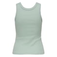 thumbnail image 2 of ONLY Camiseta sin mangas para mujer - ONLVAL LIFE TANKTOP, algodón, cuello redondo, corte ajustado Verde claro
 XS (X-Small), 2 of 3