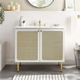 thumbnail image 2 of Modway Chaucer 36" Bathroom Vanity Cabinet (Sink Basin Not Included) in White, 2 of 10