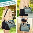 thumbnail image 5 of Ckdifva Kites Blue Cooler Bag Cooler Cooling Tote Lunch Bag Lunch Box Front Pocket with Shoulder Strap, 5 of 6
