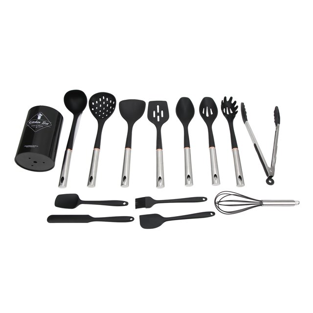 Utensilios De Cocina, Dureza 14 Piezas Aislamiento Mango Cómodo Juego De Utensilios De Cocina De Silicona Para Restaurante Para El Hogar ANGGREK Otros