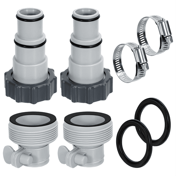New Arrivals Pool Hose Adapter Kit, 2 Types Pump Connector
