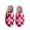 Pink, variant on Slippers for Women Winter Platform Flat Fashion Warm Slippers Plaid Design Flash Deco Fuzzy Backless Shoes