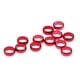 thumbnail image 1 of 12 Piezas Sharft Vuelos De Repuesto De Sujeción Arandelas De Aluminio rojo Baoblaze Protector de punta de dardo, 1 of 8