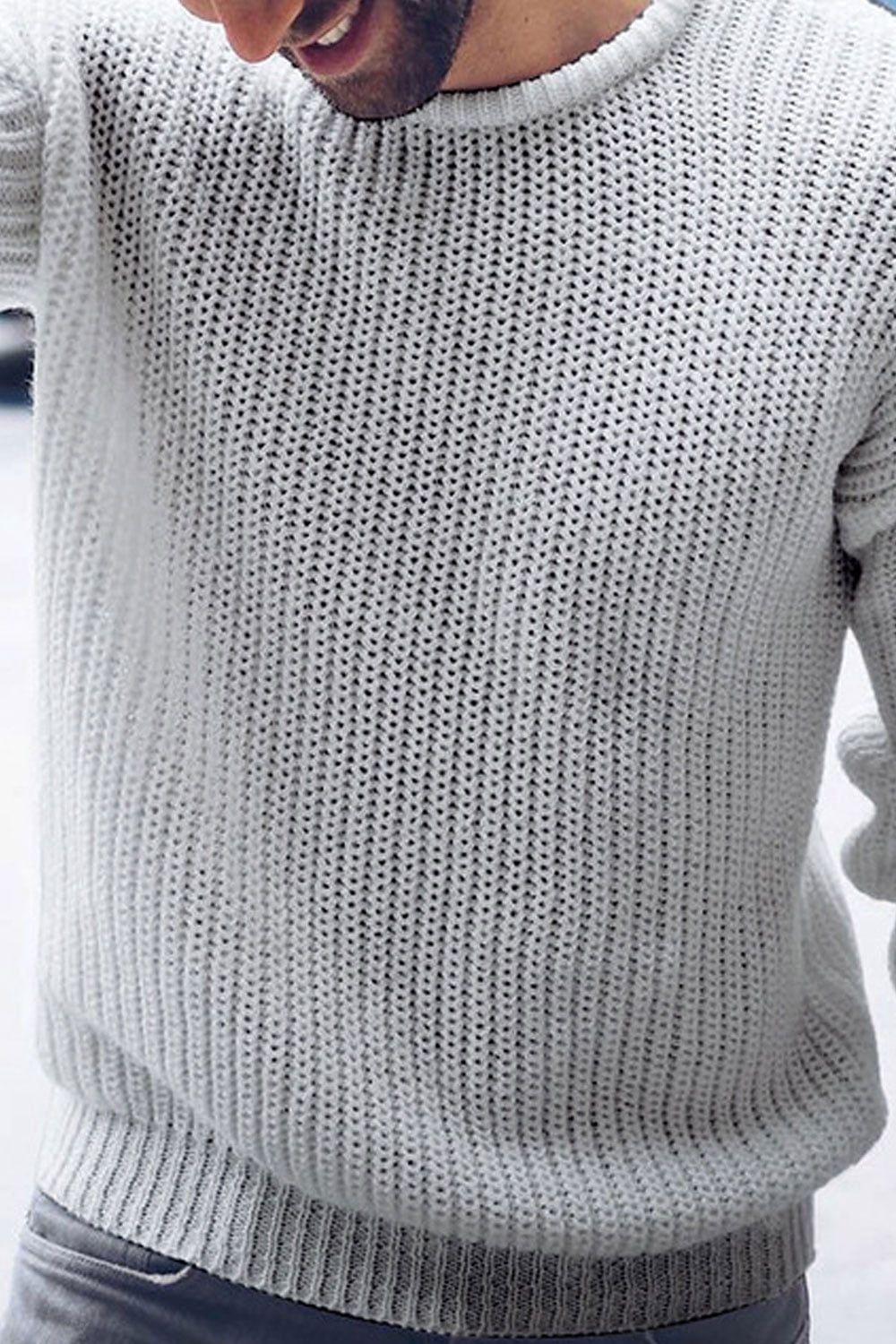 Men Fashion Pullover Crew Neck Warm 
