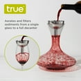 thumbnail image 4 of True Aerating Decanter Funnel, White and Red Wine Funnel, 2-Piece Set, 4 of 8