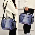 thumbnail image 5 of 6L Leakproof Lunch Tote with Thermal Lining Lunch Bag Picnic Cooler Bag Purple Misty Forest, 5 of 9
