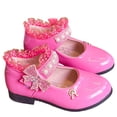 thumbnail image 2 of Staki Little Girl Dress Shoes Girls Glitter Dress Shoes Flower Wedding Mary Jane Ballet Flats with Strap Toddler Little Big Kids Pink,2 Big Kid, 2 of 5