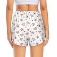thumbnail image 2 of Lsque Cute Cartoon Dogs Printed Women's Running Shorts with Liner Pockets,Elastic Quick Dry Workout Athletic Gym Yoga Shorts,Womens High Waist Shorts-XX-Large, 2 of 9