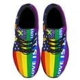 thumbnail image 2 of Love Is Love LGBT Shoes Sneakers Black Size 10.5, 2 of 7