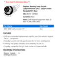 thumbnail image 2 of Daytime Running Lamp Socket - Compatible with 2002 - 2006 Cadillac Escalade EXT Base 2003 2004 2005, 2 of 2