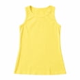 thumbnail image 3 of Lullu Girls Athletic Racerback Tank Top Casual Solid Crewneck Sleeveless Shirt, Sizes 4-14, 3 of 8
