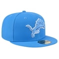 thumbnail image 3 of Men's New Era Blue Detroit Lions  Main 59FIFTY Fitted Hat, 3 of 6