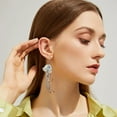 thumbnail image 3 of Earrings For Women Clear Resin Dangling Drop Earrings Handmade Boho Transparent Fringe Statement Jewelry, 3 of 4