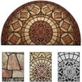 thumbnail image 3 of Doormat, 2x3 Rug for Front Door Entry, Non Slip Mat Outside, Half Round, Brown, 3 of 14