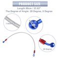 thumbnail image 5 of 1 Set 60cm 23.62" Length 10mm ID Motorcycle Hydraulic Brake Line Oil Hose Pipe 28° 0° Silver Tone, 5 of 6