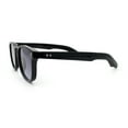 thumbnail image 6 of Gentlemanly Retro Horn Rim Hipster Fashion Plastic Sunglasses [Black - Smoke], 6 of 7