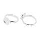 thumbnail image 3 of 10 piezas de cabujón de anillo ajustable y recipientes de para joyería de mujer, elección Blanco plateado jinwen Anillos en blanco, 3 of 7