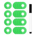 thumbnail image 1 of Divisores de Ropa Uxcell, Paquete de 20 Divisores Redondos para Estantes de Armario, Divisores de Tamaño para Ropa con Etiquetas en Blanco y Bolígrafo Marcador, Verde, 1 of 7