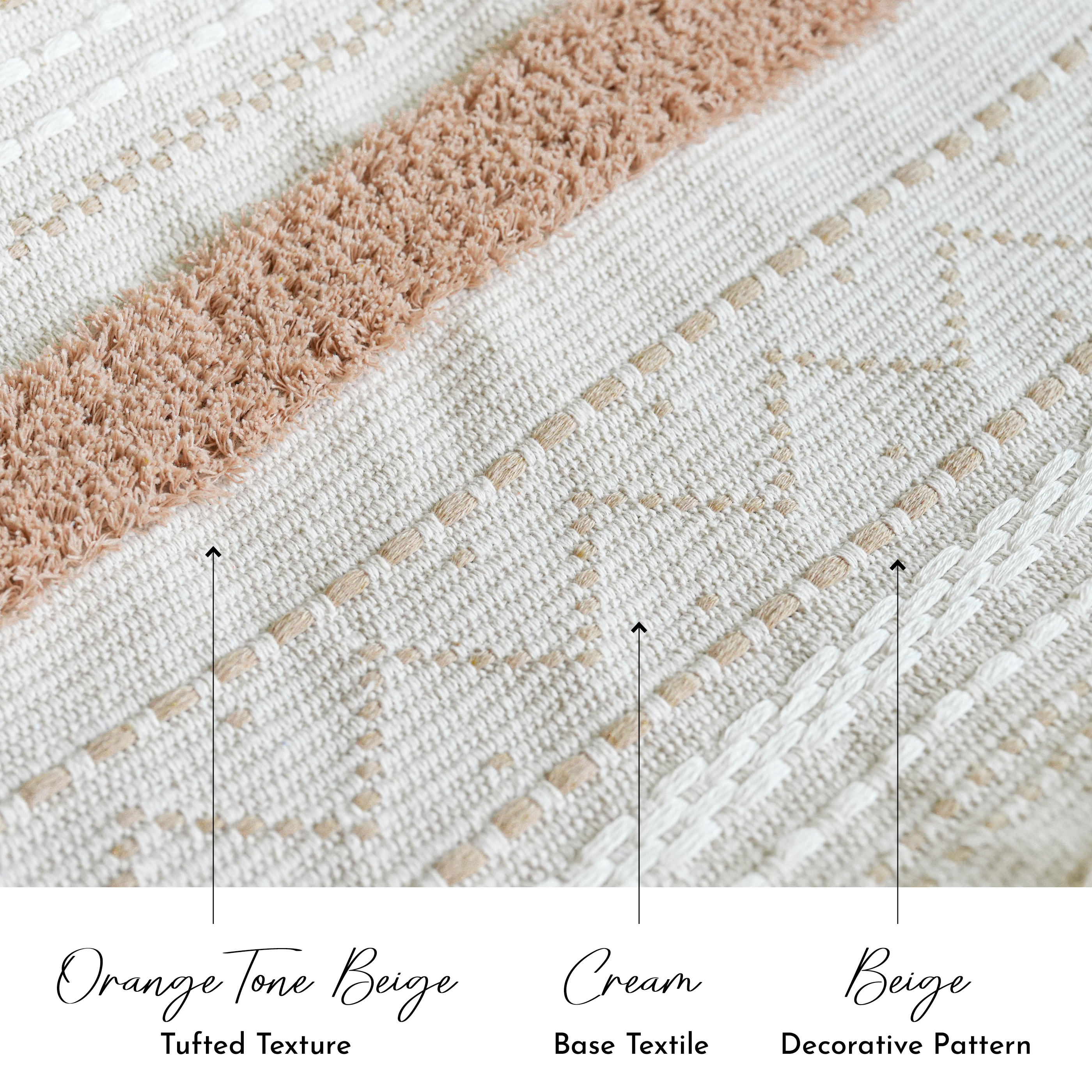 BlissBlush Long Vertical Wall Hanging Tapestry Woven Boho Farmhouse Decor Cream Beige Tassel Handmade Wall Art Decoration for Bedroom Living Room Dorm Nursery Apartment, 16x39 INCH