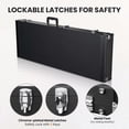 thumbnail image 4 of Yescom Universal Rectangular Electric Guitar Hard Case w/ Folding Guitar Floor Stand, 4 of 11