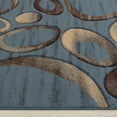 thumbnail image 3 of Allstar Blue Carved Circles Modern Geometric Area Rug (5' 2" x 7' 2"), 3 of 5
