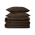 thumbnail image 2 of BNM Egyptian Cotton Duvet Set, Full/ Queen, Chocolate, 2 of 5