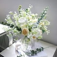 thumbnail image 2 of 18pcs Babys Breath Eucalyptus Leaves Bouquet Gypsophila Artificial Flowers and Faux Greenery for Home Decor, 2 of 4