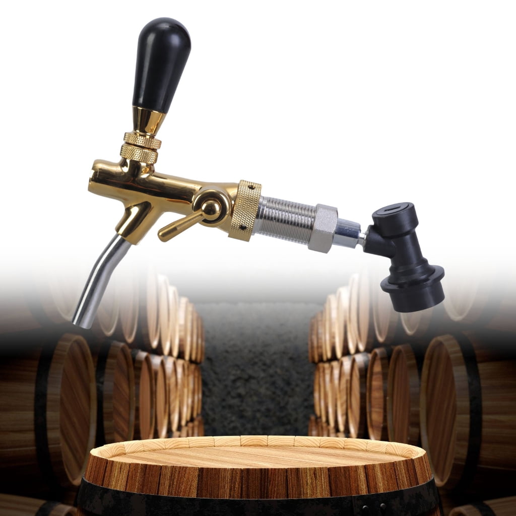 Draft Beer Dispenser Kegs Couplers Brass Texture Beer Tap Dispenser Draft Kegerator Tap Homebrews Accessory for Wine