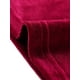 thumbnail image 5 of Blusa de manga larga con bolsillo delantero y cuello de punta para mujer, camisa de terciopelo de trabajo con botones Vino rojo M, 5 of 5