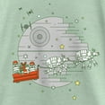 thumbnail image 2 of Girl's Star Wars Christmas Death Star Scene Graphic Tee Mint X Large, 2 of 4