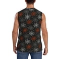 thumbnail image 4 of Pofeuu Spider Web Print Men's Muscle T-Shirt, Sleeveless, Muscle Tank, Classic Muscle Tee Top For Men Casual Sleeveless Muscle T-Shirt Trendy Clothes-Small, 4 of 7