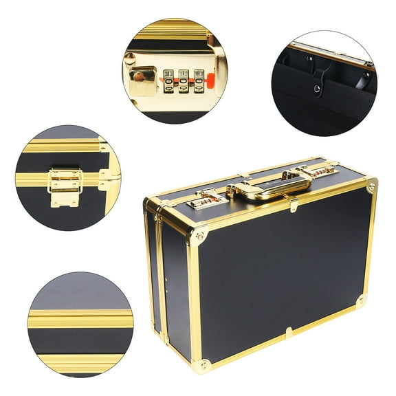 Portable Travel Stylist Barber Carrying Display Case Storage Organizer W/ Lock for travel make-up, outdoor shooting