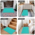 thumbnail image 5 of Turquoise Door Mat Indoor Outdoor, Modern Pure Turquoise Non Slip Welcome Mat with Rubber Backing, Absorbent Fabric Front Door Mats Entryway Rug for Home Patio Entrance 20"x31.5", 5 of 8
