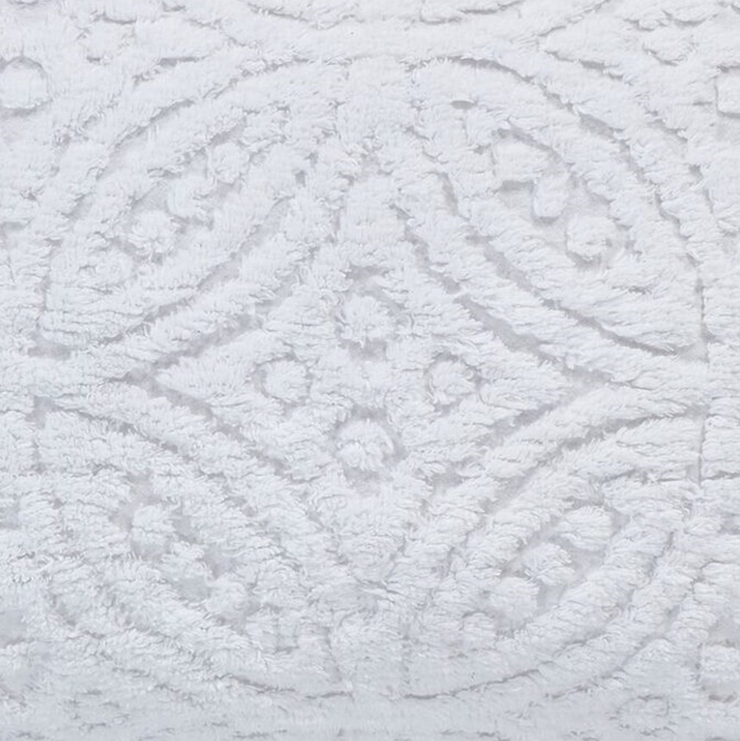 Better Trends White Wedding Ring 100% Cotton Bedspread, Full/Double