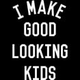 thumbnail image 3 of CafePress - I Make Good Looking Kids Men's Dark Pajamas - Men's Dark Loose Fit Cotton Pajama Set, 3 of 7