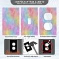 thumbnail image 3 of Light Switch Cover Switch Plate Outlet Cover Plug Cover for Electrical Unused Outlet Cover Pastel Rainbow Tie-dye, 3 of 6