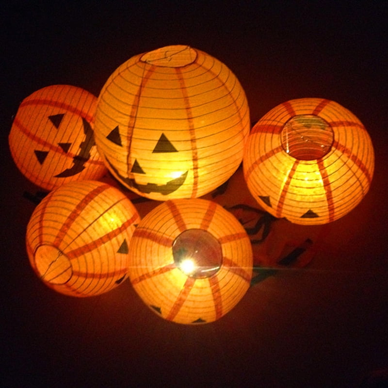 40cm Scary Light Party Decoration Halloween Hanging Paper Pumpkin Lantern Dia 