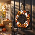 thumbnail image 4 of Halloween Ghost Welcome Hanging Sign, Halloween Decorations With Cute Ghost and Jack O Lantern, Front Door & Porch Halloween Ornament for Home Spooky Season Indoor Outdoor,12x12Inch, 4 of 5