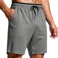 thumbnail image 2 of Besolor Men's Running Shorts Elastic Drawstring Waisted Summer Lightweight Quick Dry Workout Shorts with Pocket(3X-Large,Gray), 2 of 7